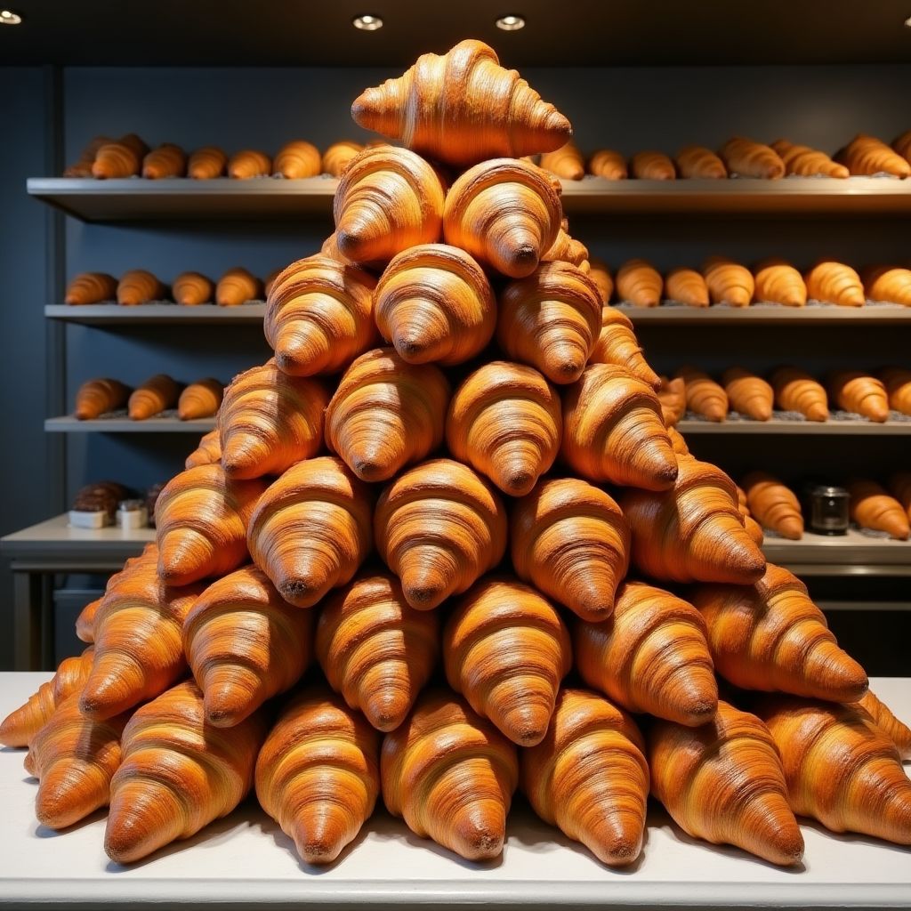 Perfectly laminated croissants at Lune Croissanterie in Melbourne